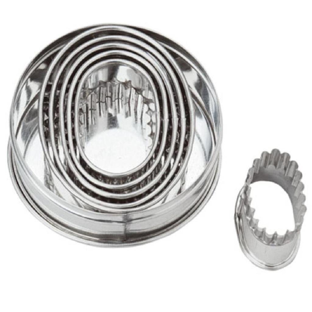 CUTTER OVAL FLUTED 12-set