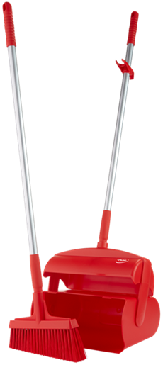 DUSTPAN SET 370mm Closable RED