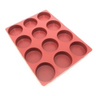 SILIKONEMÅTTE 40x30 RUND 12stk ø80mm 