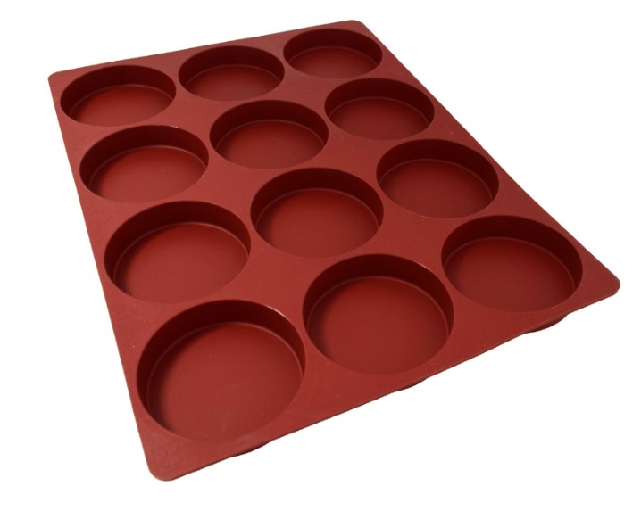 [MA-003045-S] SILICONE MAT 40x30 ROUND 12st ø90mm  