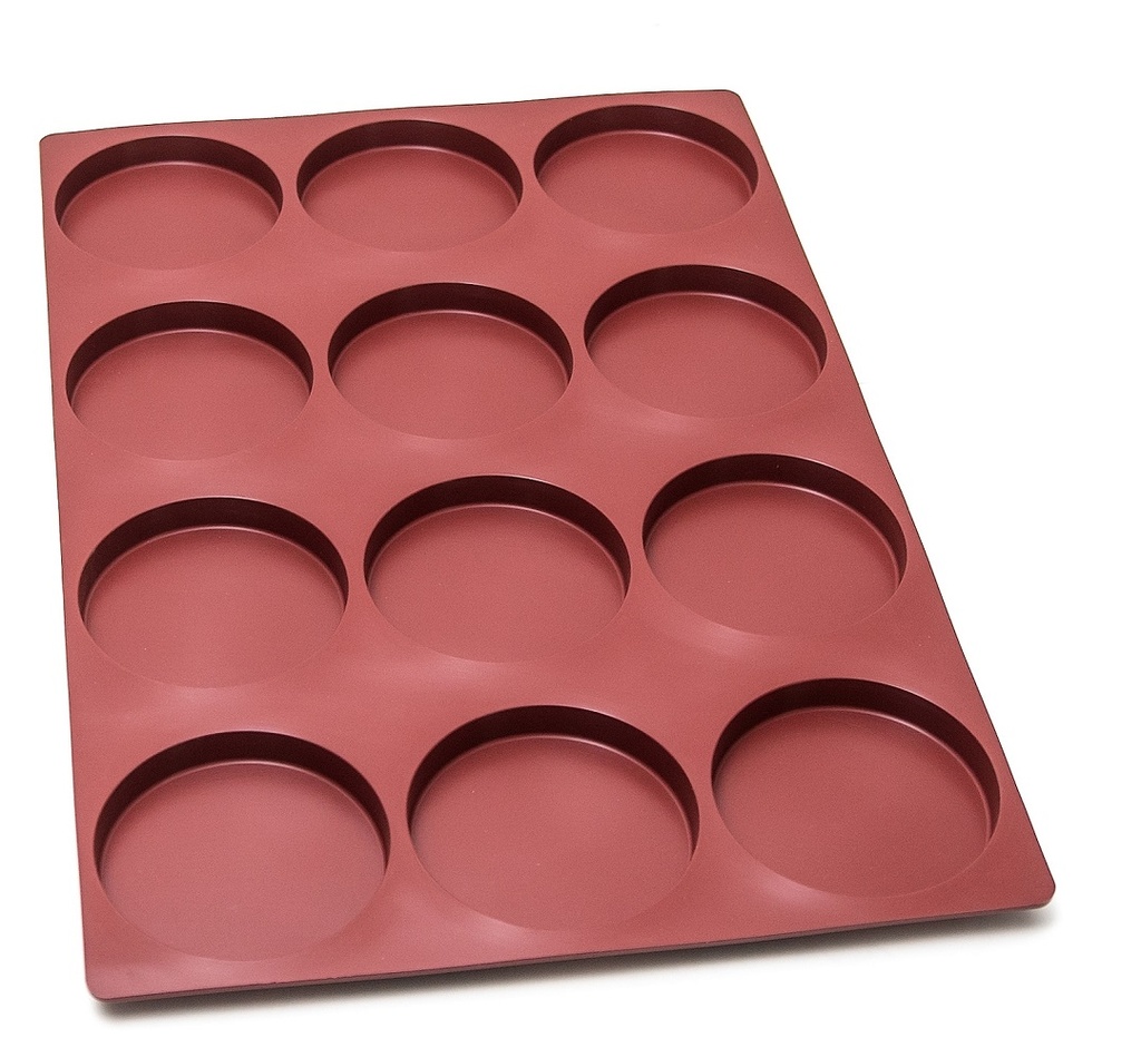 SILIKONEMÅTTE 40x60 RUND 12stk ø120mm 