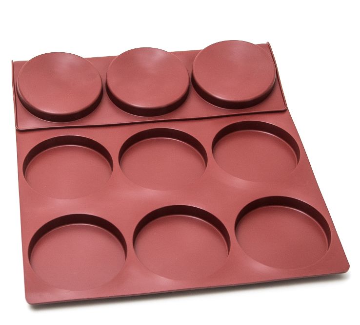 SILIKONMATTA 40x60 RUND 12st ø120mm  