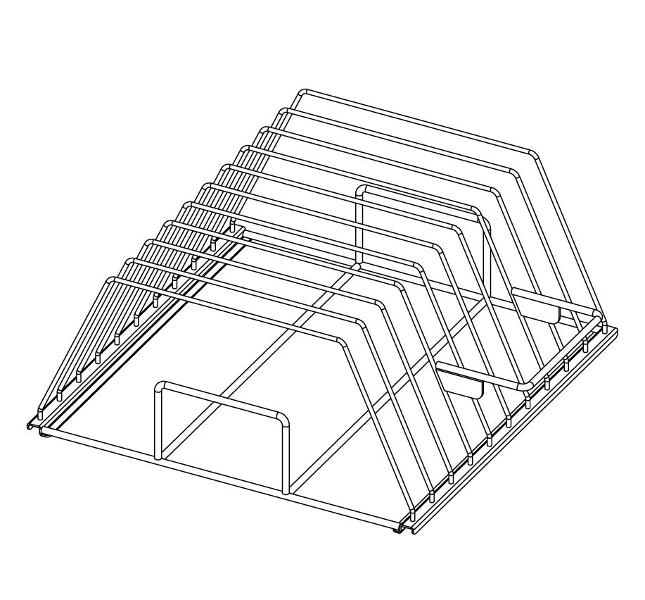 TRAY RACK 50x50 to INDUSTRIAL DISHWASHER