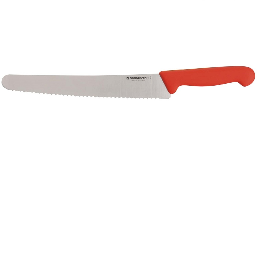KNIV 250mm Bølgeskær RØD