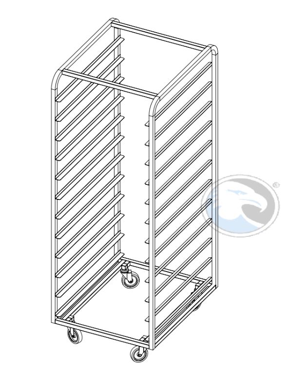 [ORRX-25032] UGNSSTICK 60x80 12-gejder CHASSI RAM-typ **OUTLET**