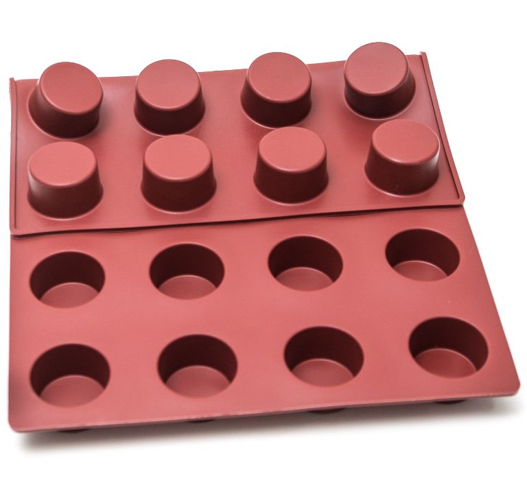 SILICONE MAT 40x60 ROUND 24st ø60mm 