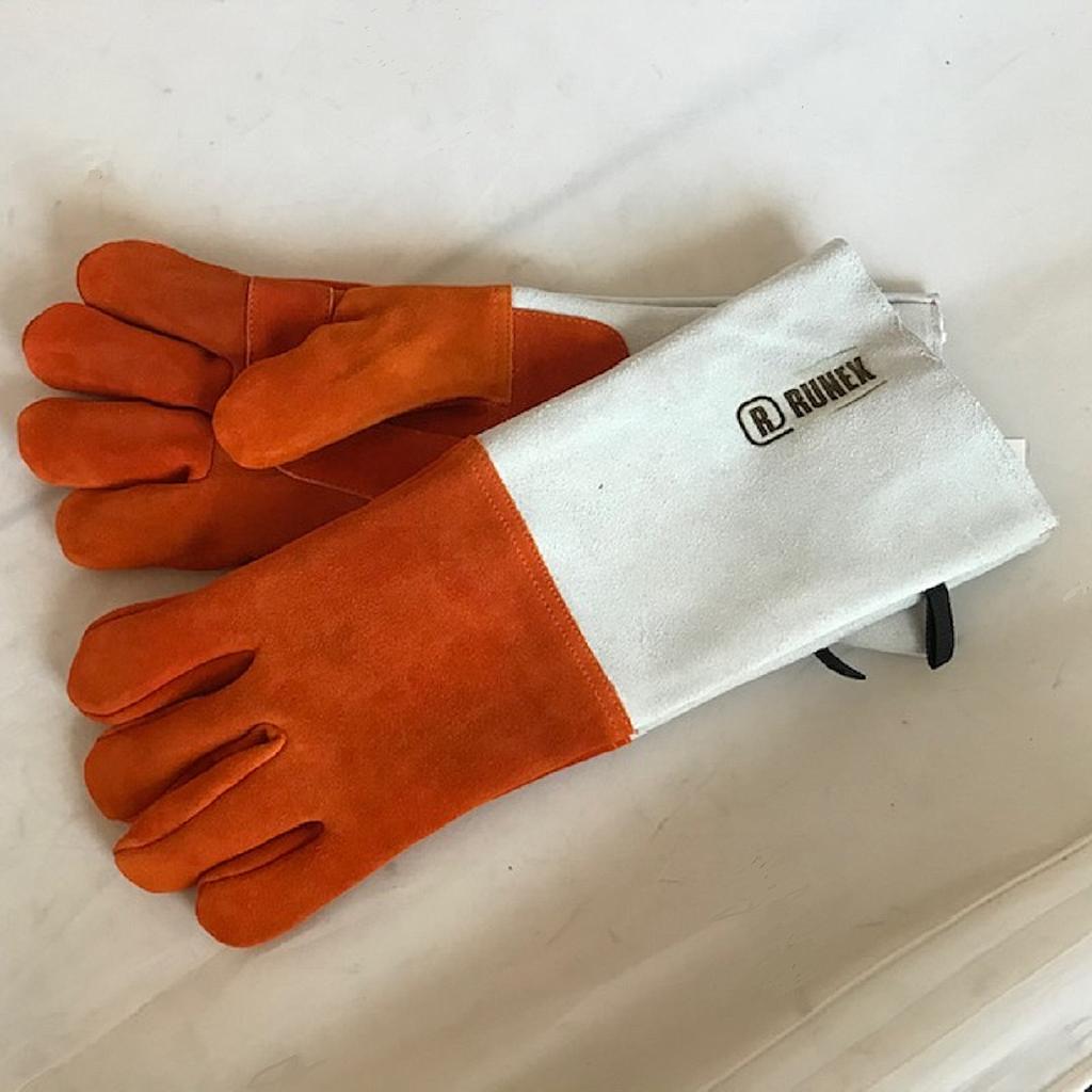 OVNVANTER RUSKIND 5 fingre LANG FORSTAERKT