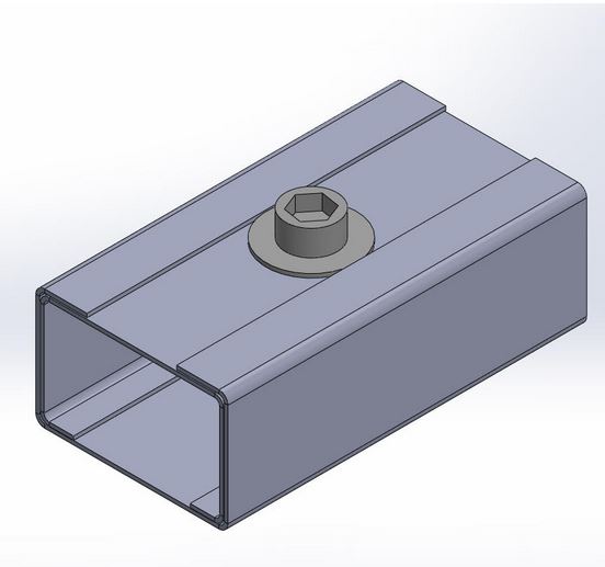 GUIDING ROLL BOTTOM 140x75mm to Z-stick
