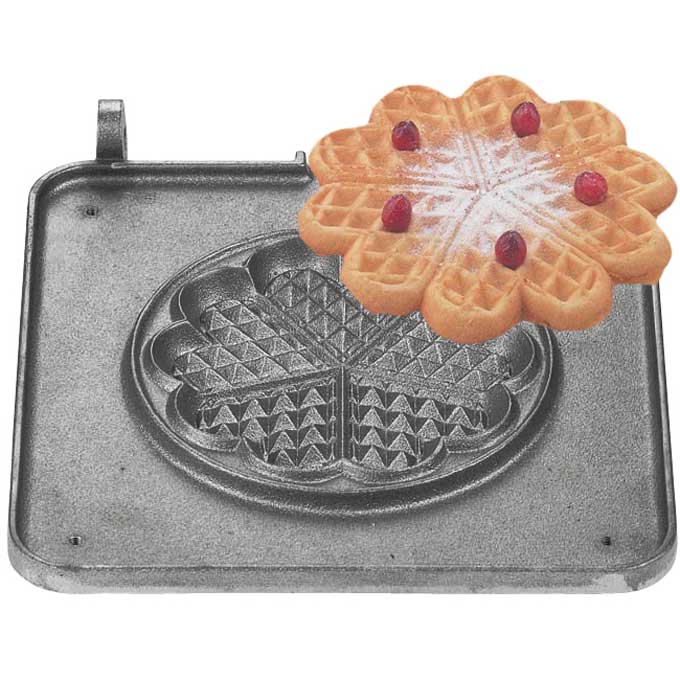 [EN-32-40747] STEGEPLADE LITET HJERTE 1 vaffel ø150mm 'BakingSystem'  **OUTLET**