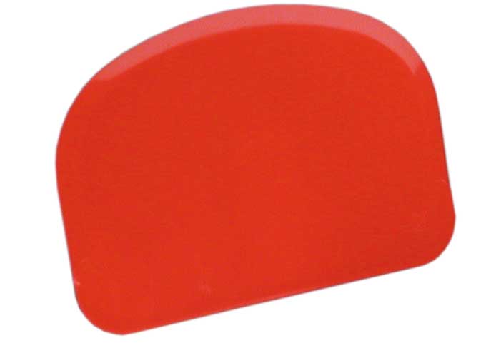 SCRAPER 120x80mm  1 long side CONVEX 2 rounded corners