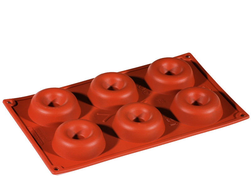 SILIKONEFORM GN1/3 RUND SAVARIN 6st ø72mm 