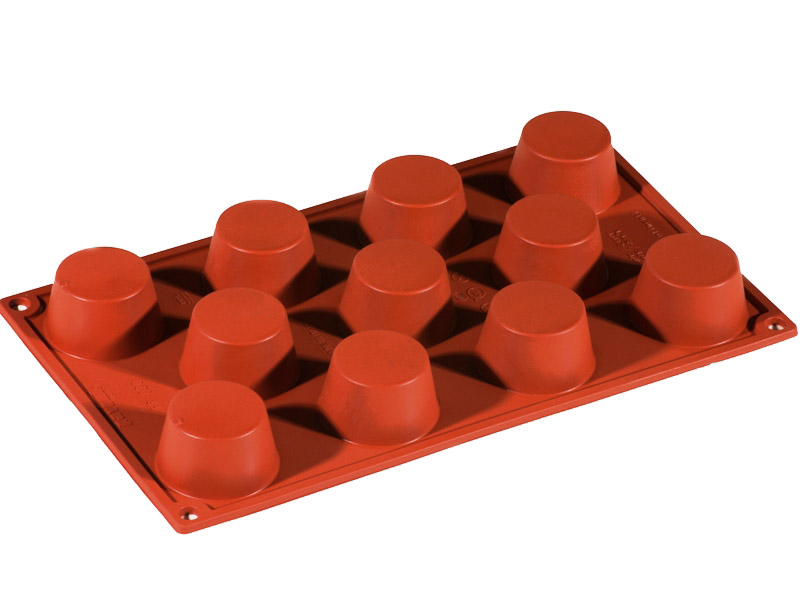 SILICONE MOULD GN1/3 ROUND MUFFIN 11pcs ø50mm