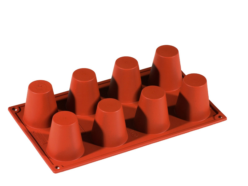SILIKONEFORM GN1/3 RUND BABA 8st ø55mm