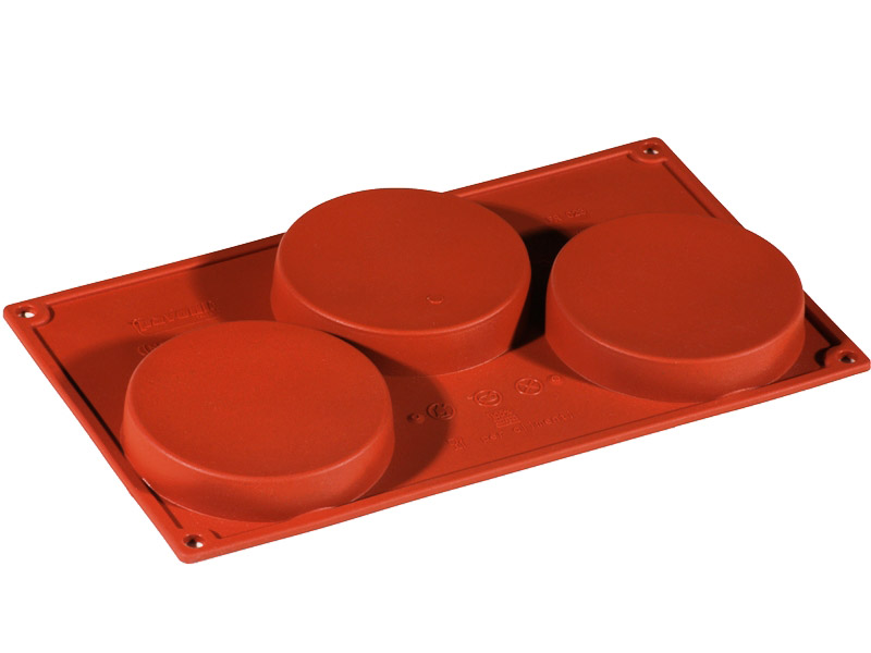 SILICONE MOULD GN1/3 ROUND 3pcs ø103mm