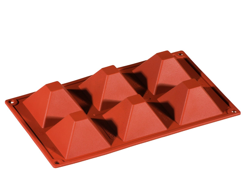 SILICONE MOULD GN1/3 PYRAMIDE 6pcs 71mm