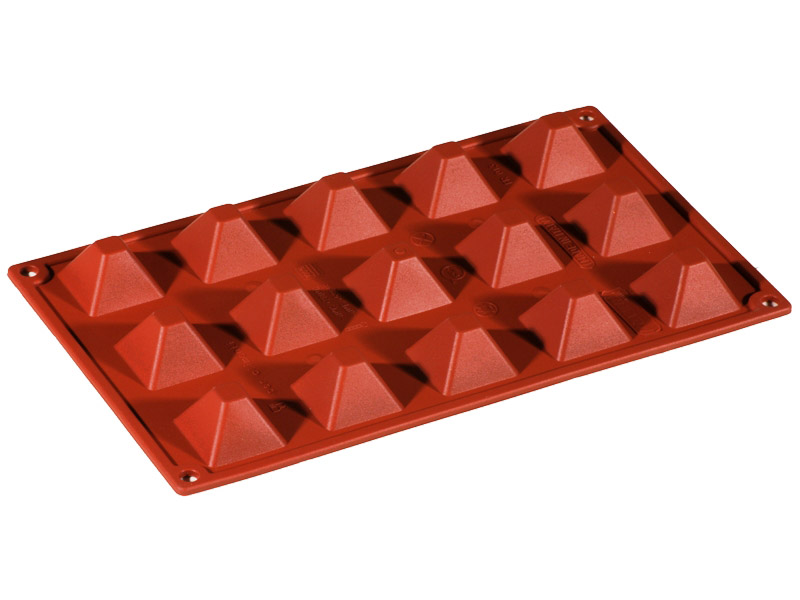 SILICONE MOULD GN1/3 PYRAMIDE 15pcs 36mm