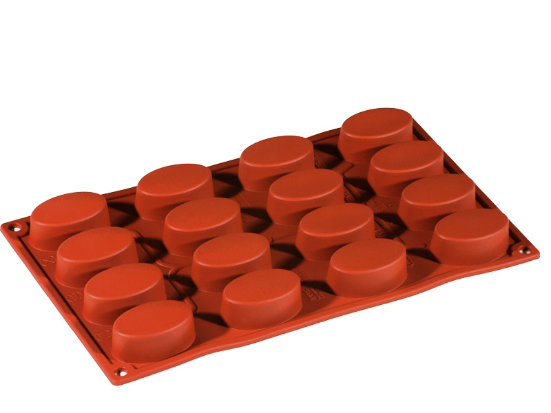 SILICONE MOULD GN1/3 OVAL 16pcs 55mm