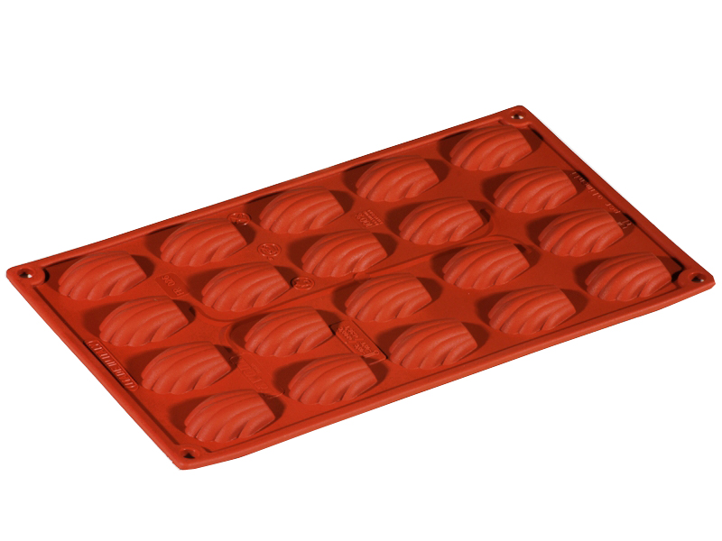 SILICONE MOULD GN1/3 MADELEINE 20pcs 42mm