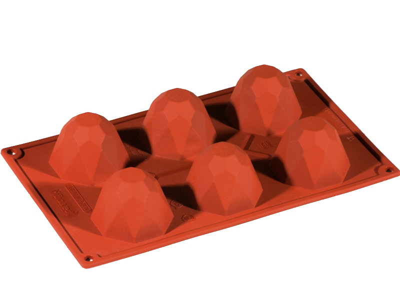 SILIKONEFORM GN1/3 DIAMANT 6st ø68mm 
