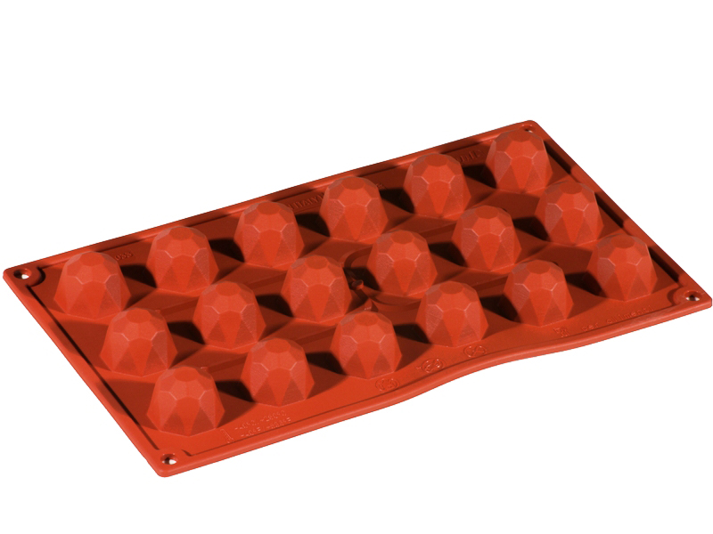 SILICONE MOULD GN1/3 DIAMOND 18pcs ø35mm