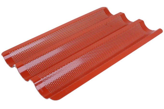 FLUTED TRAY GN1/1 3 BAGUETTE RilonElast