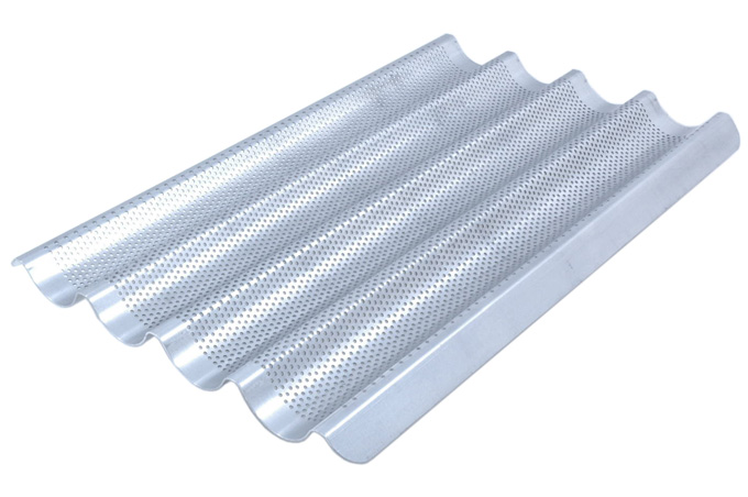 [BTRX-5180] FLUTED TRAY 40x60 4 BAGUETTE