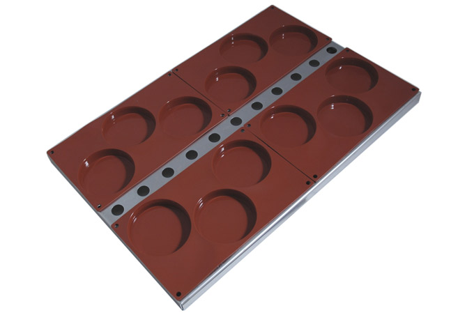 TEMPLATE TRAY 40x60 for 4x SILICONE MOULD  ’PI-FR023’
