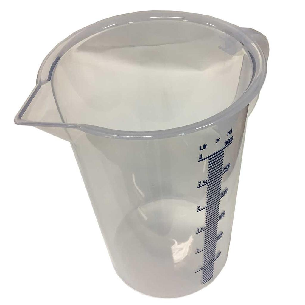 [PI-CAG3] LITERMÅL 3L Plast Graderet