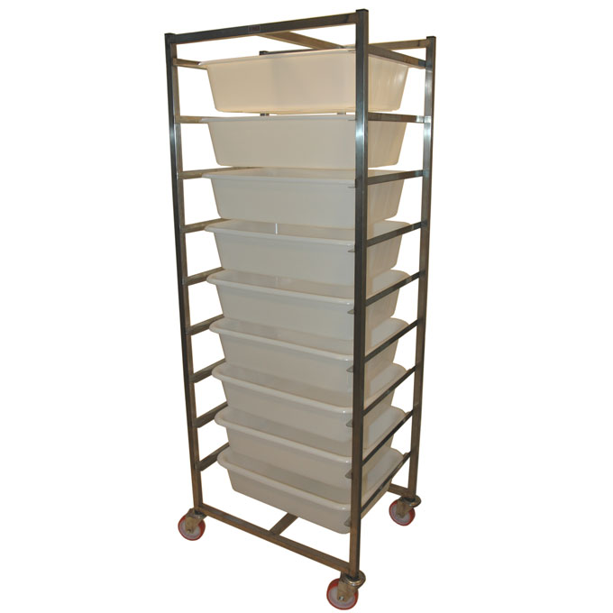 INGREDIENSVOGN med 9x25L plastbeholdere
