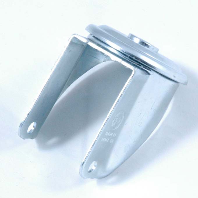 CASTOR BRACKET ø100mm Centre hole Galvanized steel