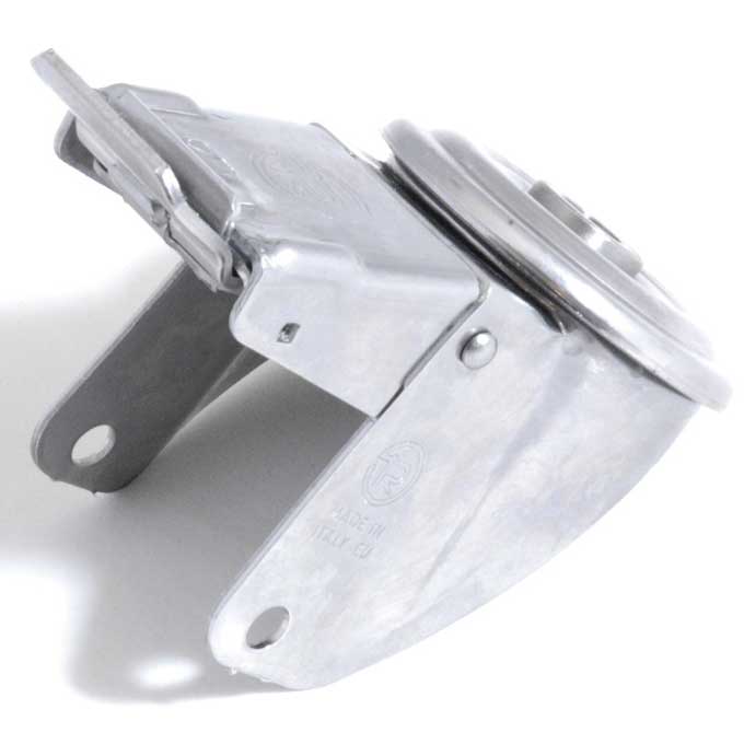 CASTOR BRACKET ø100mm Centre hole SOFT BRAKE Stainless steel