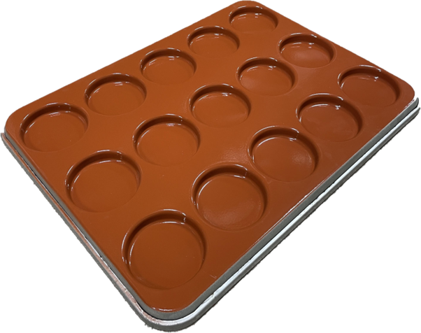 HAMBURGERPLÅT 45x60 ø102mm RilonElast