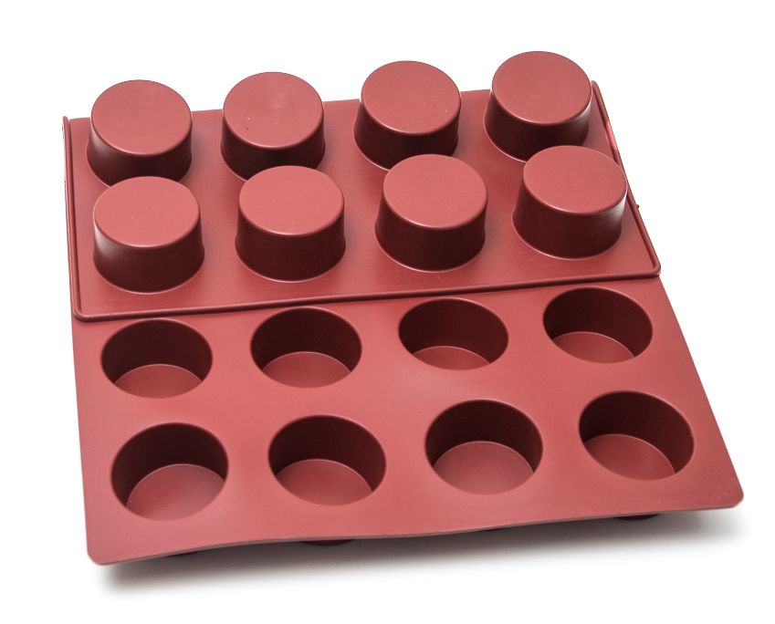 SILICONE MAT 40x60 ROUND 24st ø69mm  