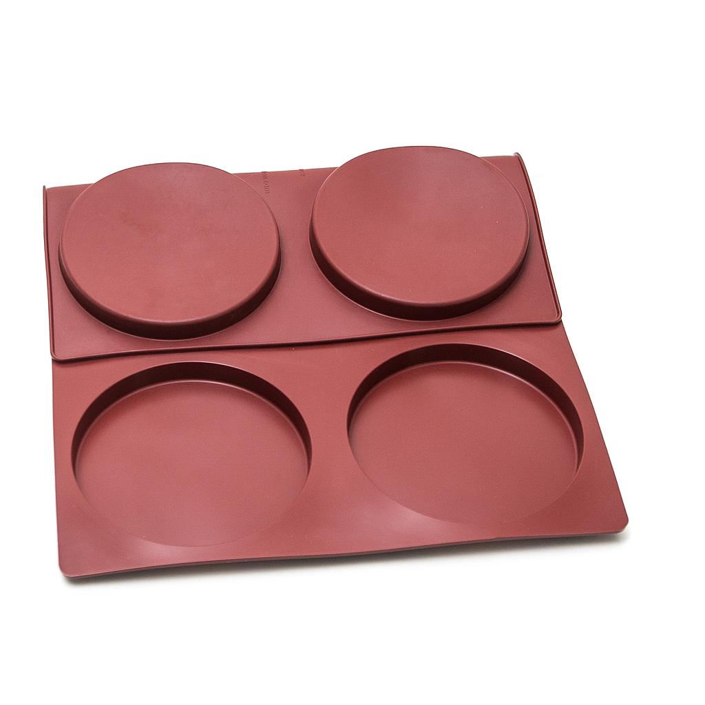 SILICONE MAT 40x60 ROUND 6st ø160mm  
