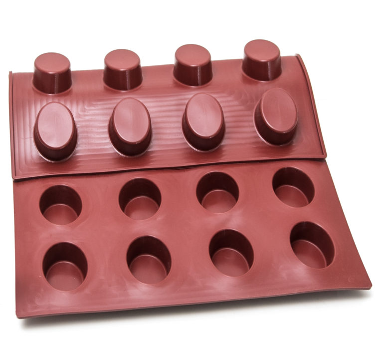 SILICONE MAT 40x60 OVAL 24st 70mm  