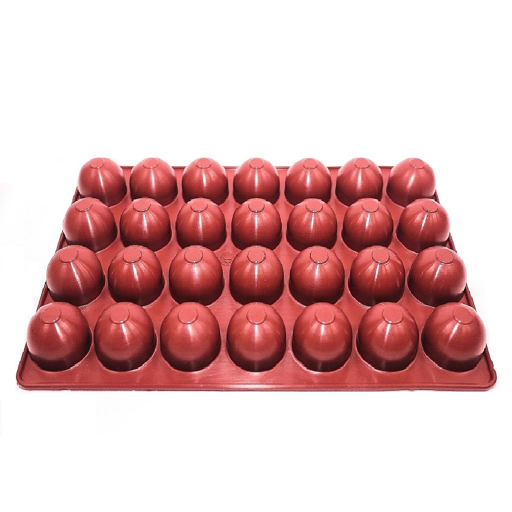 SILIKONMATTE 20x30 SFÄR KULA 28stk ø35mm 