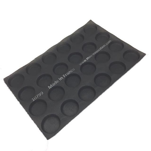 [MA-010799] SILICONE MAT  40x60 ROUND 24st ø75mm