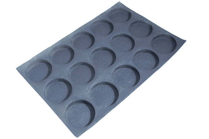 SILICONE MAT  40x60 ROUND 15st ø104mm 