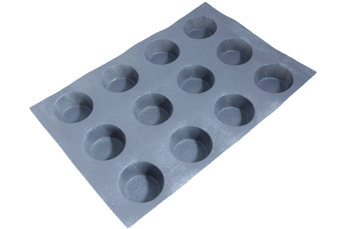 SILICONE MAT  40x60 ROUND 12st ø91mm 