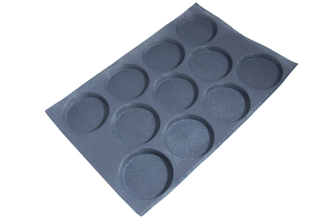 SILICONE MAT  40x60 ROUND 11st ø114mm