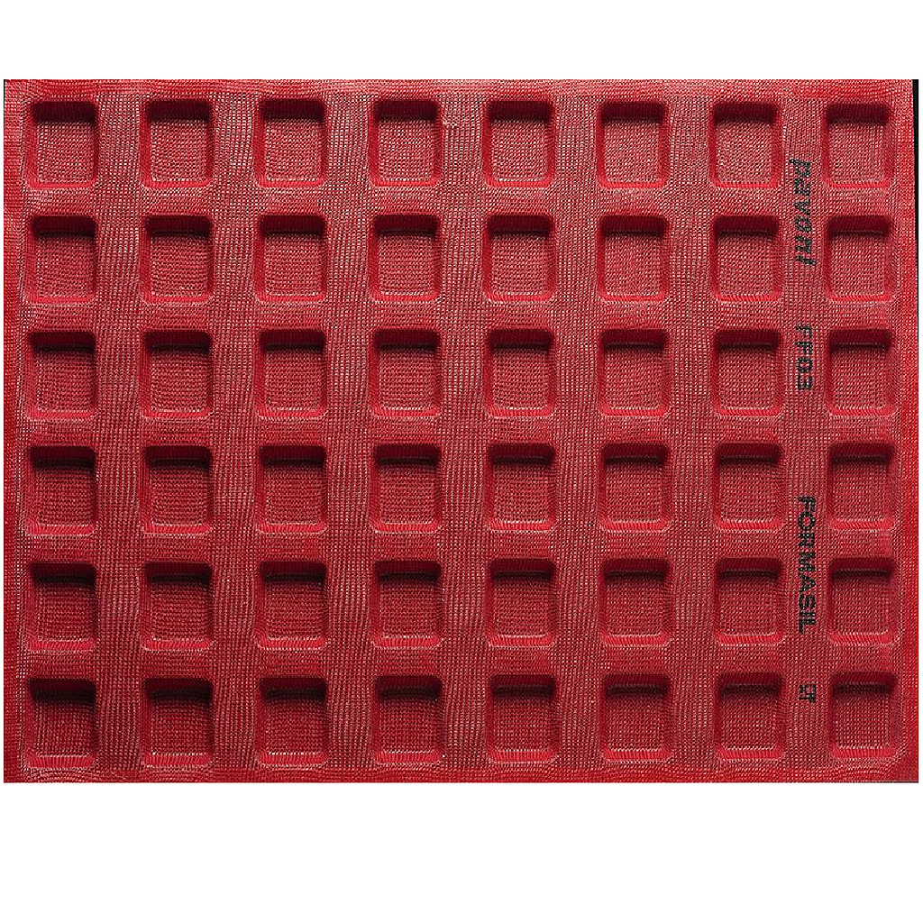 [PI-FF03] SILIKONMATTA 40x60 FYRKANTIG 48st 45mm **OUTLET**