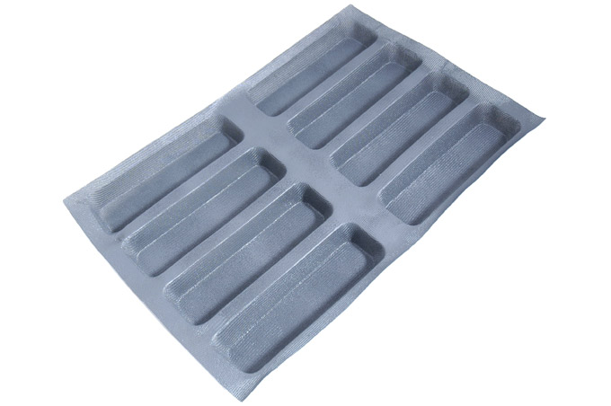 SILICONE MAT  40x60 RECTANGULAR 8st 240mm **OUTLET** 1pcs left