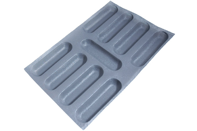 SILICONE MAT  40x60 BAGUETTE 9st 230mm 