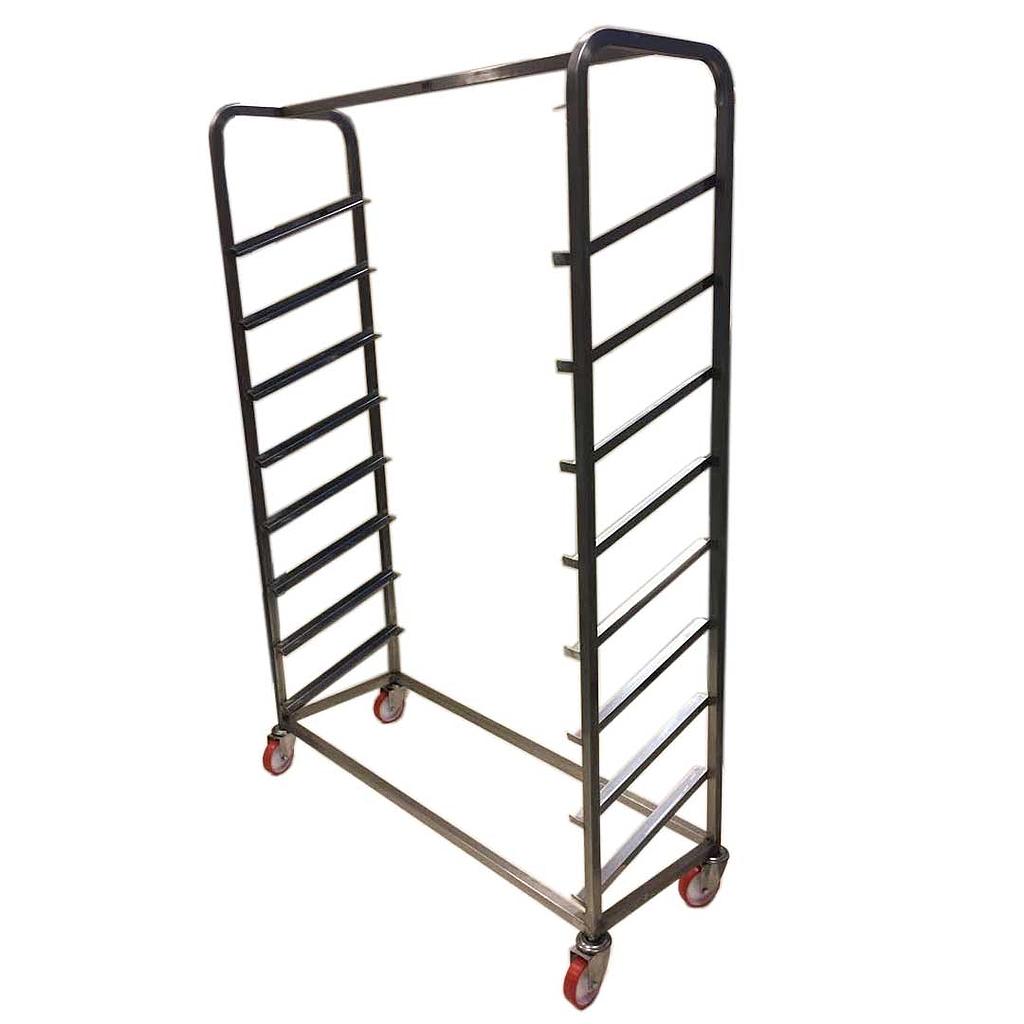 BREAD TROLLEY 120x40 8-rung Tilted rungs