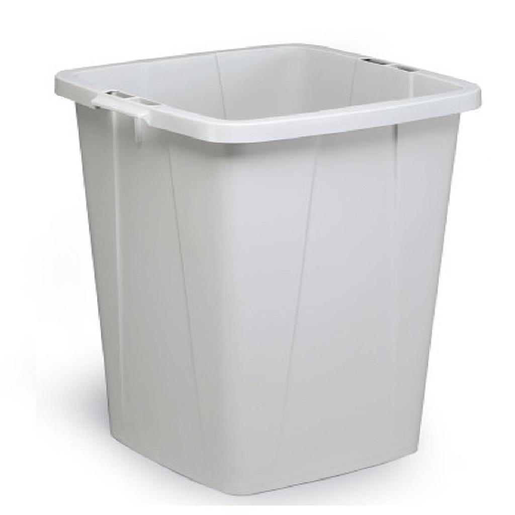BIN 90L SQUARE GREY