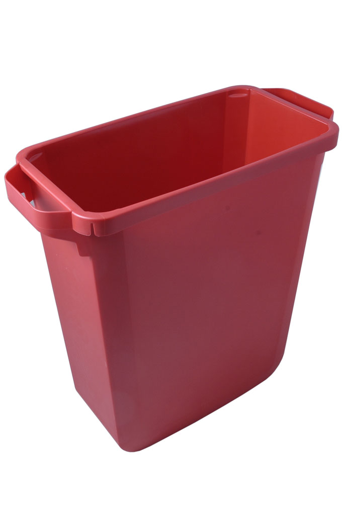 BIN 60L RECTANGULAR RED