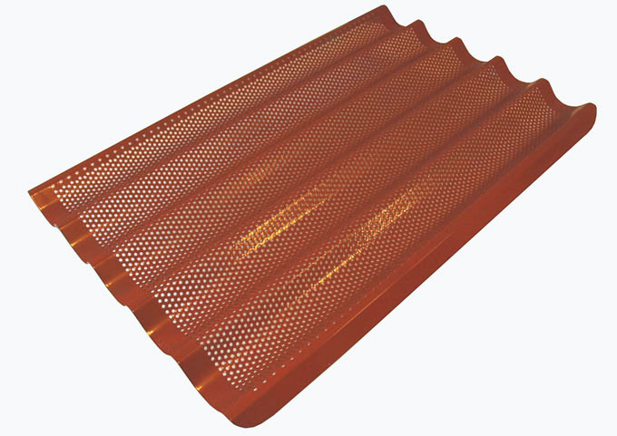 [BTRX-5022-re] FLUTED TRAY 46x76 5 BAGUETTE RilonElast