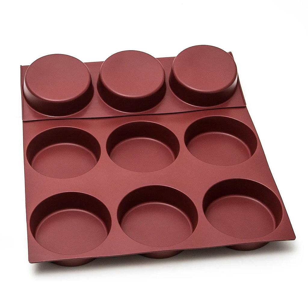 SILICONE MAT 40x60 ROUND 12st ø120mm  