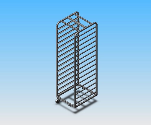 [SRRX-S183686.18] STORAGE RACK 60x80 18-rung FRAME-type Wide rungs