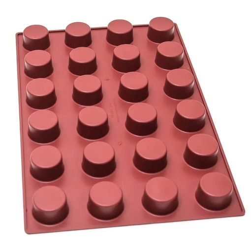 [MA-001356] SILICONE MAT 40x60 ROUND 24st ø60mm 